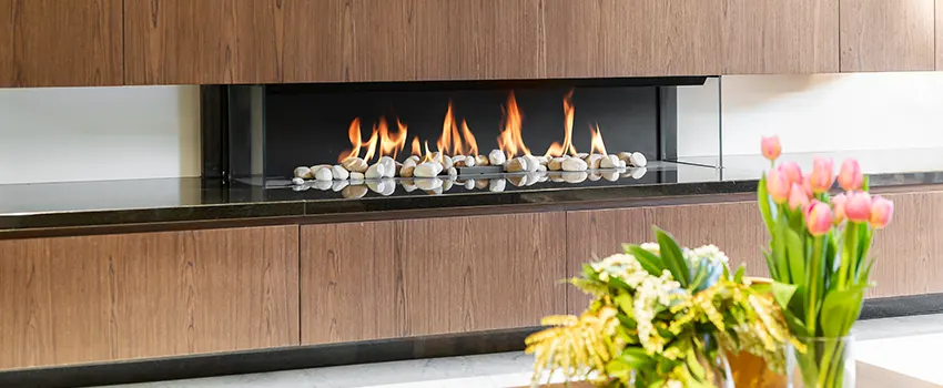Double-height Fireplace Design Refurbishment in Fort Hunt, Virginia